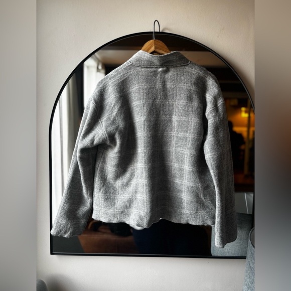 EILEEN FISCHER | boiled wool high collar jacket | size xxs - Picture 5 of 6